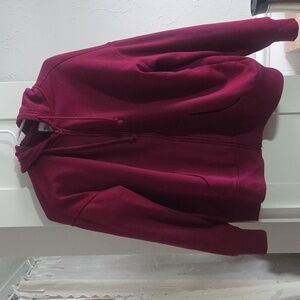 Magenta Zip-Up Hoodie